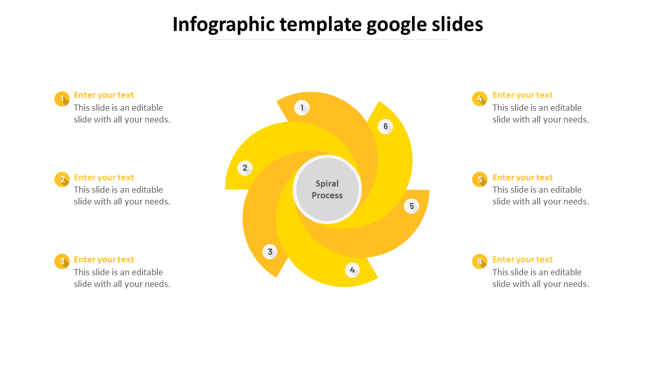 infographic template google slides-yellow